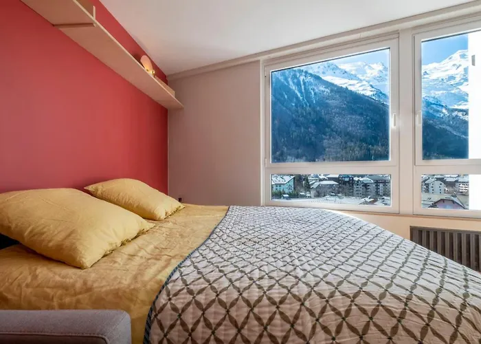 Modern Studio With Mont Blanc View And Pool